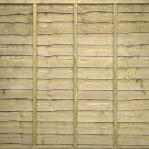 overlap-fence-panel wooden fence